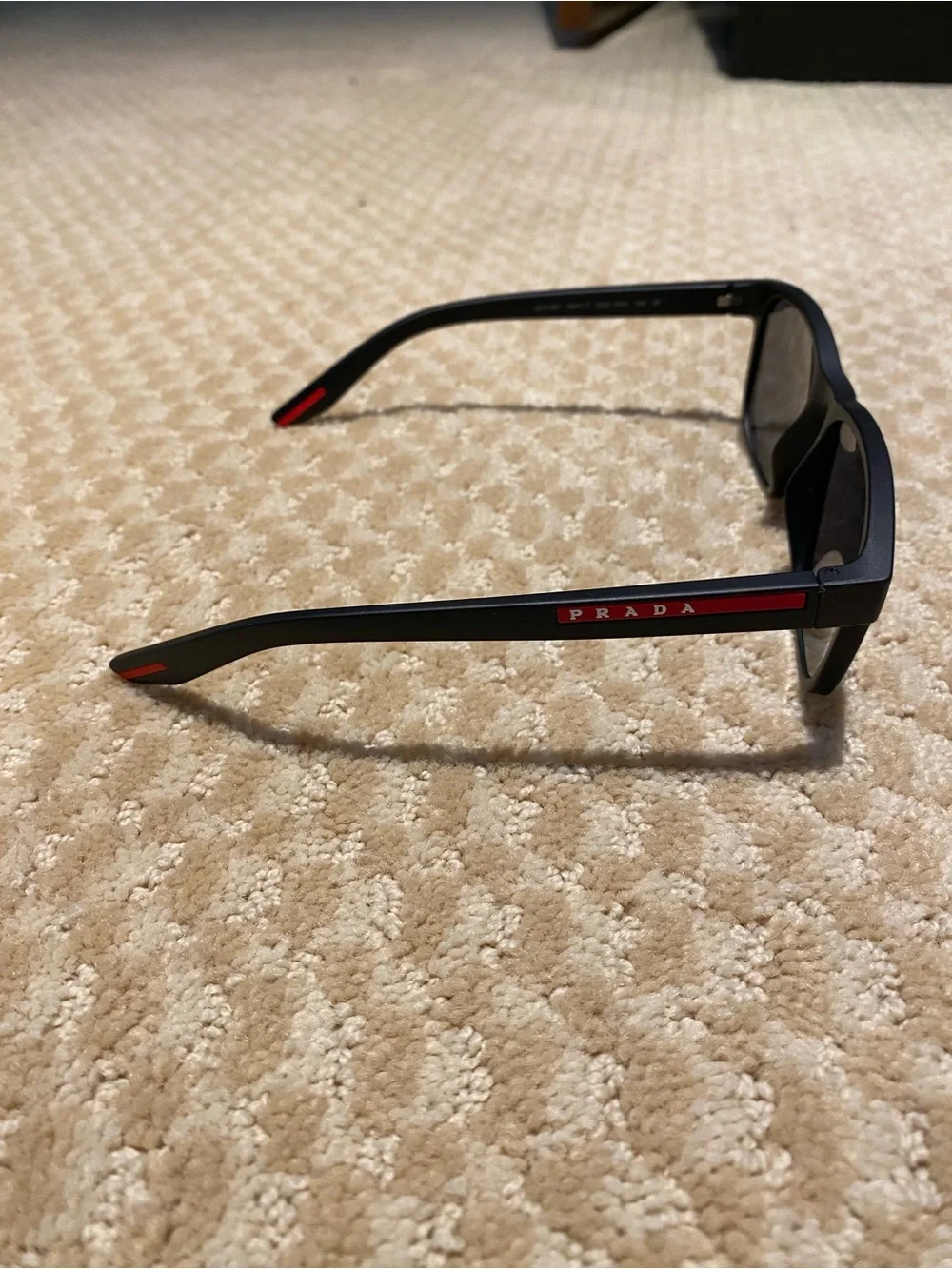 Prada Sunglasses with Red Accents Polarized Glasses